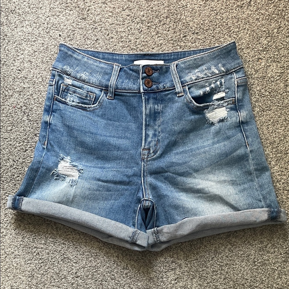 Vervet Distressed Blue Denim Shorts Sz M